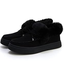 TINSTREE Winter Flat Boots Warm Shoes Casual