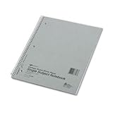 NATIONAL Brand Kolor Kraft Cover Notebook, 1-Subject, 3 Assorted Colors, 1 Book per Order, (33706)