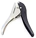 Kucaa Hand-held 1/8 inch 3mm Round Metal Silver Heavy Duty Single Circle Hole Punch for ID Cards PVC Cards Badge Photos