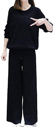 Sunset Hill 2点 セットアップ ゆったり 長袖 トップス ポケット 付き ガウチョ パンツ ジャージ 素材 上下 セット レディース スエット上下レディース