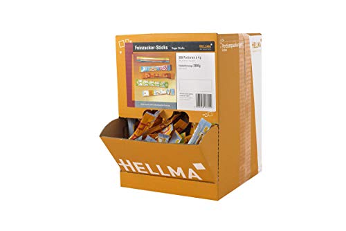 Hellma Feinzucker-Sticks 500 Stk. je 4 g weiÃer Zucker - 2 kg Vorrats-Box - Zuckertütchen einzeln, für Kaffee oder Tee – Bild 3