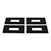 CURT 16901 5th Wheel Rail Sound Dampening Pads, 4-Pack