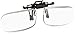 Magna-flip Clip on Flip up Magnifiers, +5.00 Power Converts Distance Glasses and Into Reading and Computer Glasses