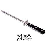 Cooking Pleasures Knife Sharpener Professional Grade Stainless Steel Never Dulls, 14 Inch