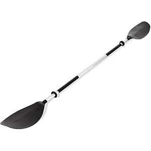 Goplus Kayak Paddle 7.5ft, 2-Piece Heavy Duty Paddle 90’’ with Contour Molded Feather Blades, Anti-Slip Grips, Drip…