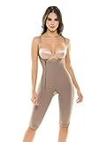 Fajate PostSurgery Postpartum Colombian Body Shaper Capri Thin Straps (Medium, Camel)