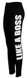 Like a Boss Printed Side Stretchy Legging Trousers