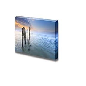 Beautiful Evening Sunset at Sea Wall Decor