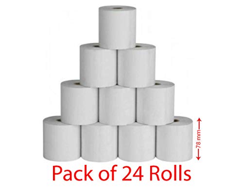 LRS 78MMx50Mtr(3Inch) Thermal Paper roll for Billing Machines, Swipe Machine Roll (Thin Paper – Pack of 24) LRS 78MMx50Mtr(3Inch) Thermal Paper roll for Billing Machines, Swipe Machine Roll (Thin Paper – Pack of 24)