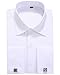 DRESSERVICE French Cuff Long Sleeves Fit Dress Shirts (Cufflink Included) (16” Neck-32
