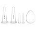 Cupping Therapy Set & Free Silicone Beauty Sponge - 2 Anti Cellulite Suction Cups & 4 Anti Aging Facial Cups Reduces Fine Lines & Wrinkles for Professional & Home use by Solaris NY