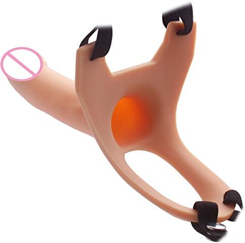 Hollow Strap on Dild¨°s Extender 6.7 inch Realistic Pénis Toy Sleeve Men Wear Strapon Harness (Nude)