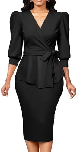 peplum dress with bow 1940s Style Bow Peplum Dress  Cats Like Us