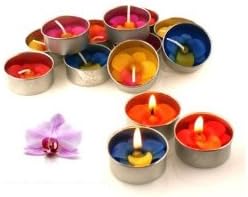 Relax Spa Shop @ Orchid Candle in Tea Lights , Floating Candles, Scented Tea Lights ,Aromatherapy Relax, Decorative Candles,(no.2 Orchid Candle in Tea Lights Pack of 10 Pcs.)