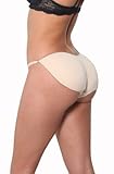 Roundabout Booty Booster String Bikini Panties by Fullness 8015 S Beige