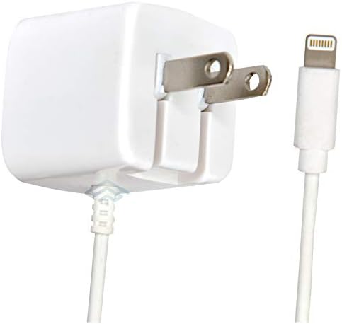 Apple Certified iPhone Lightning Charger – Wall Plug – for iPhone 12 Pro Max Mini 11 XS X XR XS SE 8 Plus 7 6S 6 5S 5 5C – Pins Fold – 2.1a Rapid Power – Take for Travel – White
