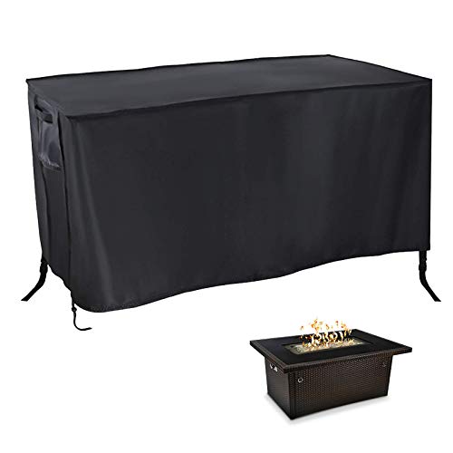 POMER Fire Pit Cover Rectangular 44x32x23in Waterproof & UVResistant