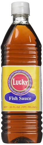 LUCKY BRAND PREMIUM THAI FISH SAUCE 23 FL.OZ CRAFTED FOR DRESSINGS AND MARINADES FOR A SWEET, TANGY AND SPICY FLAVOR, PACK OF 1