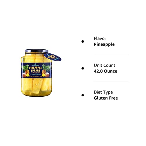Orchard Naturals Pineapple Spears in Light Syrup with Coconut Water (42