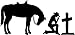 1 Chase Grace Studio Cowgirl Praying Cross Horse Christian Vinyl Decal Sticker|Bl