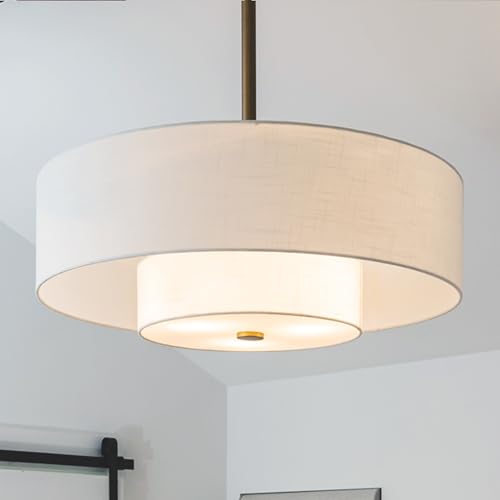 Hunter - Brookside Indoor Fandelier With Light, Remote, 30-inch, Casual-style, 3-speed WhisperWind Motor, 52974, Ceiling Fans for living rooms, bedrooms, home offices, kitchens (Luxe Gold) | Compact indoor fandelier with enclosed blades, LED light, remote, and statement style for bedrooms, offices, or small spaces.