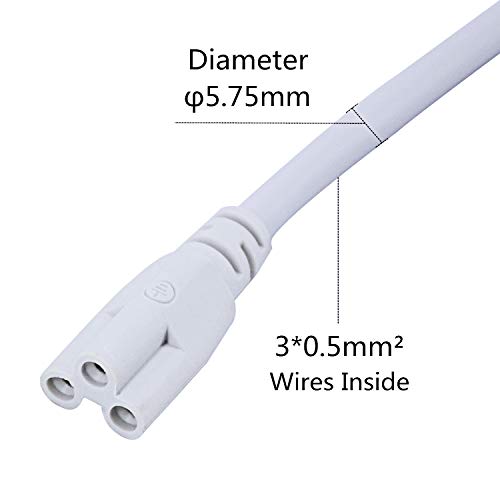 CNSUNWAY LIGHTING 4FT Extension Cord,Double End Connector Cable for T5 T8 Integrated LED Tube Light Fixture,Strip To Strip Connecting Wire-4 Pack