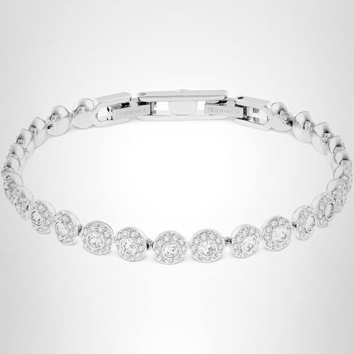 Swarovski Una Angelic Bracelet with White Crystals on a Rhodium Plated Setting