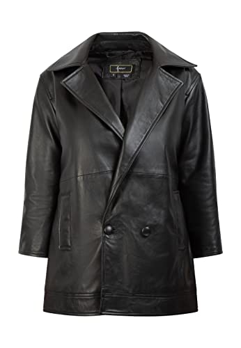 caspio Damen Blazerjacke aus Leder 29027083-ca06, Schwarz, S Blazer, Negro, Mujeres