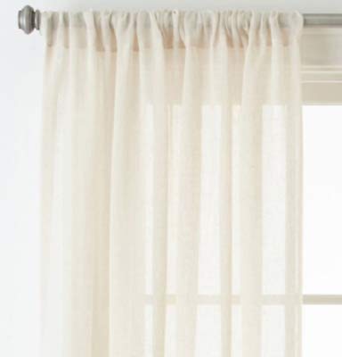 Amazon Com Jcpenney Home Bayview Rodpocket Woven Window Panel 50