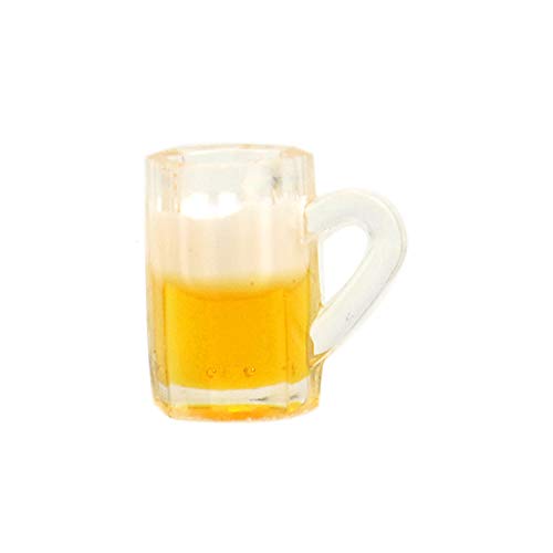 JETEHO 10Pcs Dollhouse Mugs Miniature Cups Dollhouse Beer Cup Mug Model for Miniature Dollhouse Accessories