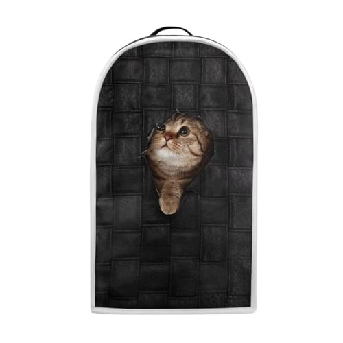 JHQFWMKJ Food Processor Cover Blender Covers For Kitchen Blender Cover Dust Cover Print Blender Cover Stand Mixer Appliance Cover Kitchen Appliance Accessories Decor, Cute 3D Cat Print