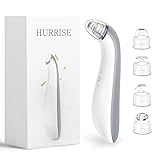 Electric Blackhead Comedone Extractor HURRISE 4 in 1 Powerful Suction Comedo Microdermabrasion Machine Clean Facial Pore Safety Necessary Tool for Skin Care and Holiday Gift