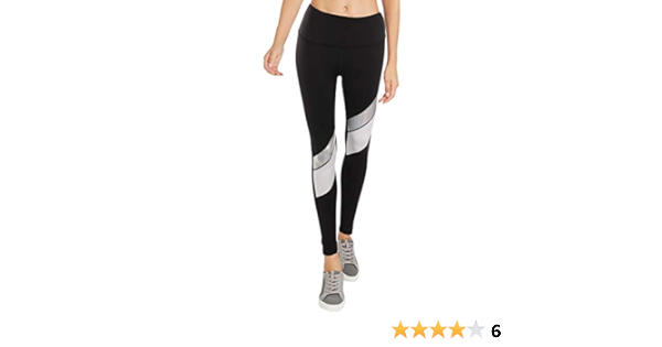 Bebe Sport Asymmetrical Leggings Black Lg At Amazon Women S Clothing Store