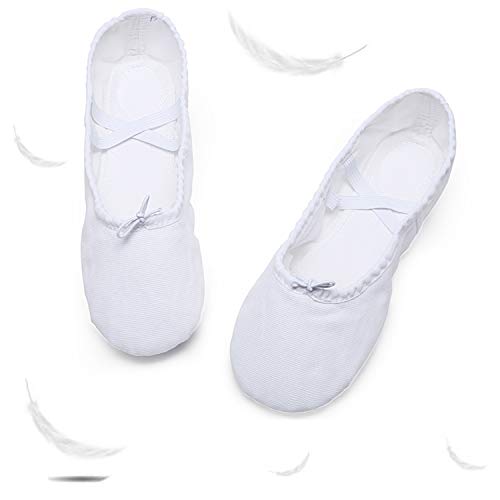 image for Koolen Ballet Shoes, Canvas Upper & Leather Sole Ballet Slippers, Ball