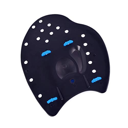 DRM Swimming Training Hand Paddles - Swim Paddles Power Paddles Swimming Training Aid with Adjustable Strap for Men Women (M)