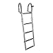 RecPro Marine PONTOON BOAT HEAVY DUTY 5 STEP TELESCOPING REAR ENTRY LADDER SSL-BCK-T3L