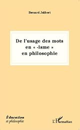 De l'usage des mots en "-isme" en philosophie