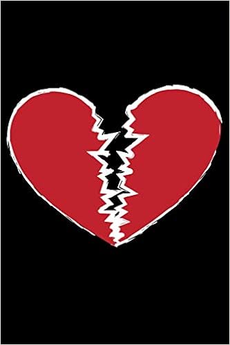 Journal Broken Heart Love Sad Heartbroken Black Lined Notebook
