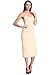 MSBASIC Women's Adjustable Spaghetti Straps Long Cami Slip Dress (Medium, Nude)