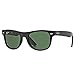 Ray-Ban Junior Kids' RJ9052S New Wayfarer Sunglasses, Black/Green, 44 mm