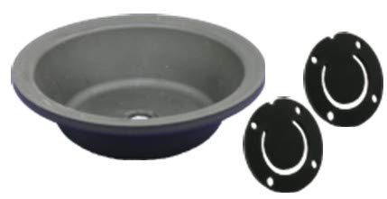 Diaphragm + Flapper Valves for Guzzler '400D Hand Pump