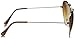 Womens Fashion Thin Metal Cute Heart Shaped Sunglasses (Gold)