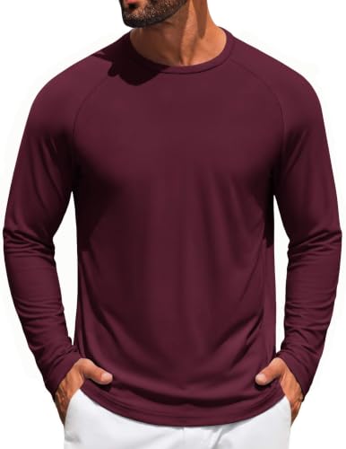 COOFANDY Men's Long Sleeve Tee Shirts UV Sun Protection Athletic… at Amazon