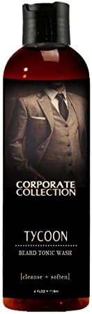 BEARD WASH with PHEROMONES by CORPORATE COLLECTION | SHAMPOO + SALICYLIC ACID| GROWTH + CARE 4 OZ