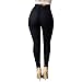AutumnFall Women's Butt-Lifting Stretch Comfy Skinny Jeans (M, Black)