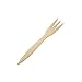 1 X Beech Wood Flat Handle Cooking Fork - 12 Inch