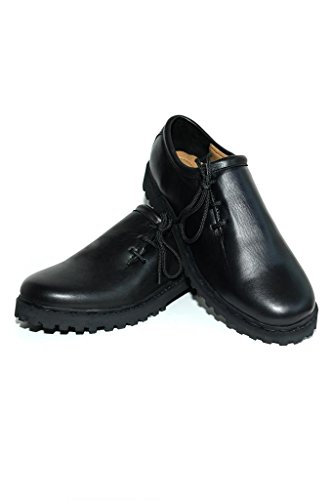 Original Bavarian Haferl shoes black smooth leather