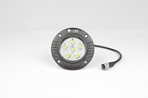 SP Industries SPI-FL18W-RD 4.75” round flush mount LED flood-fog-driving-reverse-backup light