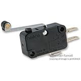 OMRON ELECTRONIC COMPONENTS V-15G6-1C25-K MICRO SWITCH, ROLLER LEVER SPDT 15A 250V (1 piece)