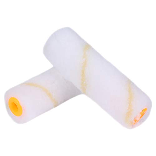 Lucky Monet Packet of 30 Pcs 4" Paint Roller Covers Mini Paint Roller Brush Covers Edger Trim Roller Refill Gold Stripe Soft Woven 1/2" Nap
